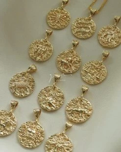 Gabi The Label Zodiac Coin Necklace *18k Gold-plated