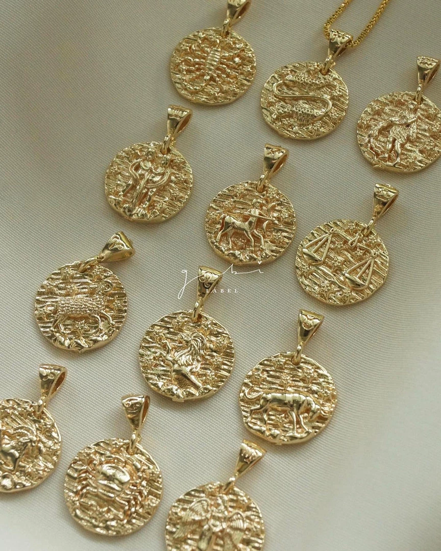 Gabi The Label Zodiac Coin Necklace *18k Gold-plated
