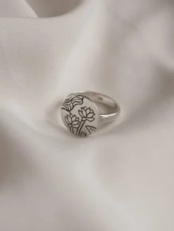 Gabi The Label 3 LOTUSES Pendant Ring // GABI EXCLUSIVE