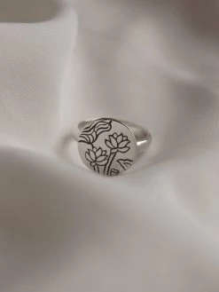 Gabi The Label 3 LOTUSES Pendant Ring // GABI EXCLUSIVE
