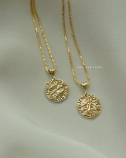 Gabi The Label Zodiac Coin Necklace *18k Gold-plated