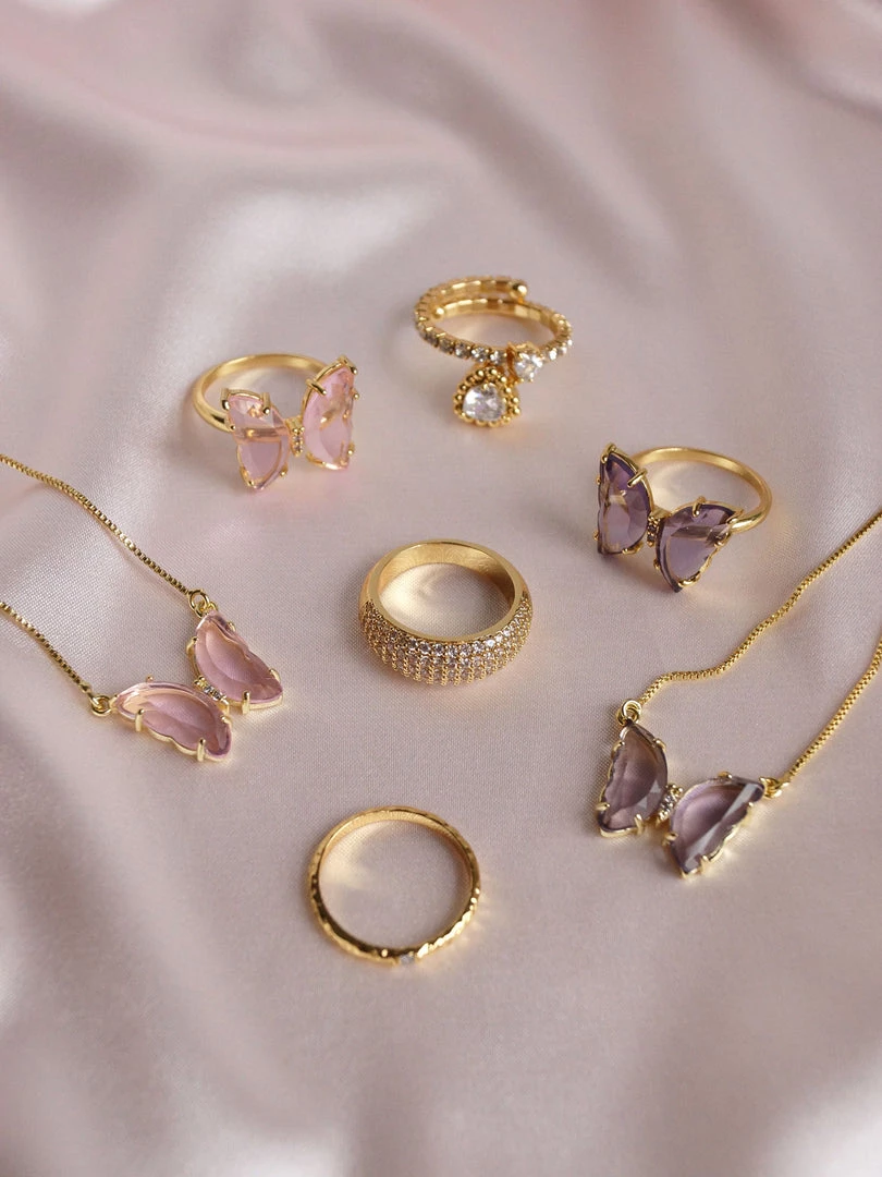 Gabi The Label LOVEDAY Necklace - Pink *Gold-plated