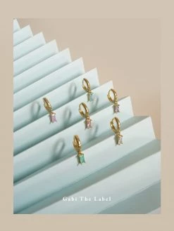 Gabi The Label REVERIE Huggies - Pink Crush *18K Gold-plated EARRINGS