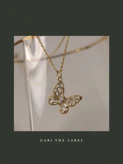 Gabi The Label [ Butterflies ] DELIA Necklace *18K Gold-plated