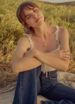 Gabi The Label MIKA Floral Cherry Earrings - Red *Gold-plated Stems