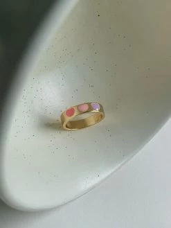 Gabi The Label Enamel Hearts Ring