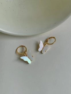 Gabi The Label Dainty Butterfly Huggies - Cream