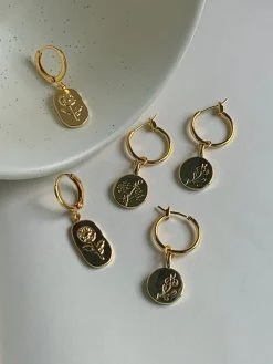 Gabi The Label EARRINGS Baby's Breath Pendant Hoops