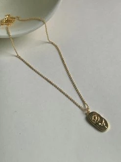 Gabi The Label A Stalk Of Flower Pendant Necklace