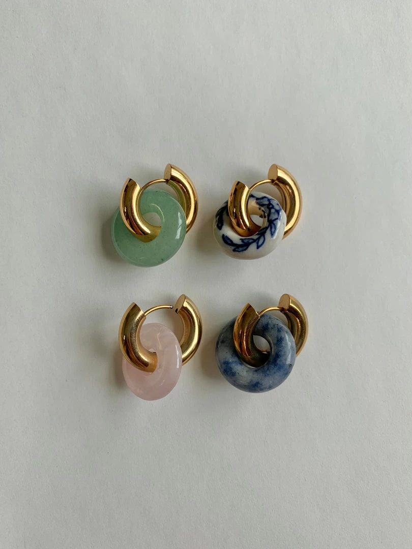 Gabi The Label Donut Hoops - Ceramic