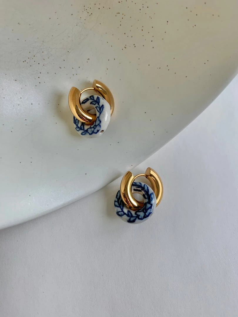 Gabi The Label Donut Hoops - Ceramic