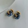 Gabi The Label Donut Hoops - Blue Stone EARRINGS