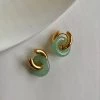 Gabi The Label EARRINGS Donut Hoops - Green Aventurine
