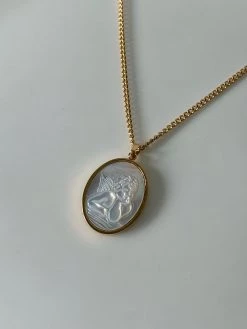 Gabi The Label Cupid Shell Stainless Steel Necklace