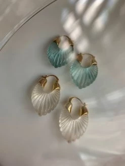 Gabi The Label Sculptural Hoops - Clear EARRINGS