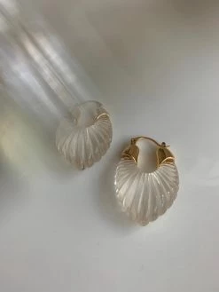 Gabi The Label Sculptural Hoops - Clear EARRINGS