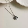 Gabi The Label INSPIRED BY NATURE Peony Pendant Necklace - Silver