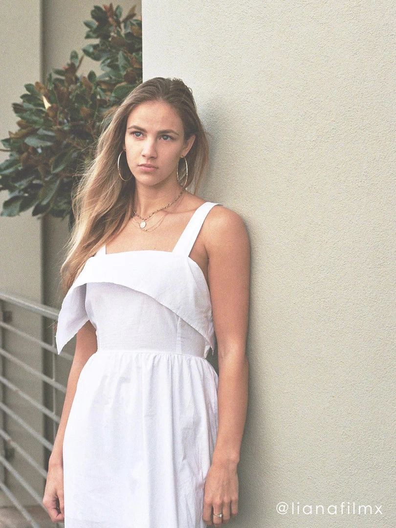 Gabi The Label Poppy Ribbon Dress - White