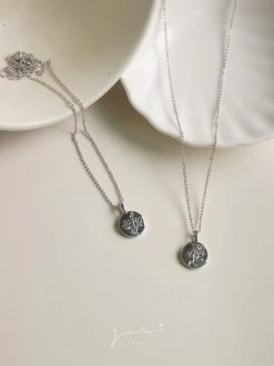 Gabi The Label INSPIRED BY NATURE Baby's Breath Pendant Necklace - Silver