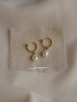 Gabi The Label AKSHA Pearl Earrings *18k Gold-plated