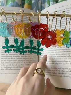 Gabi The Label EARRINGS Tulip Dangles - Red