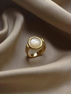 Gabi The Label The All-seeing Ring - Shell *18k Gold-plated