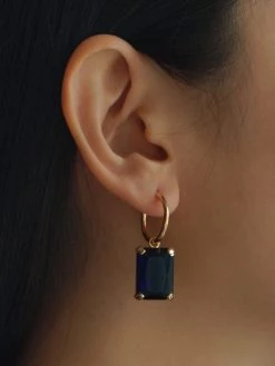 Gabi The Label ANASTASIA Earrings - Midnight Blue *Gold-plated