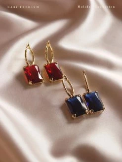 Gabi The Label ANASTASIA Earrings - Midnight Blue *Gold-plated