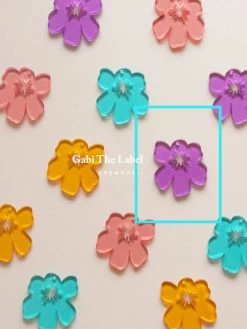 Gabi The Label Anemone Earrings - Aqua Blue