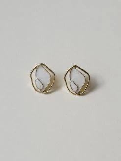 Gabi The Label EARRINGS Minimalist Enamel Earstuds