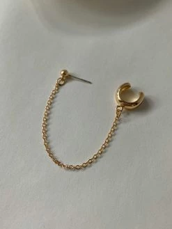 Gabi The Label Ear Cuff With Ball Earstud - Gold EARRINGS