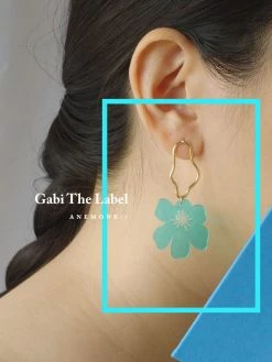 Gabi The Label Anemone Earrings - Aqua Blue