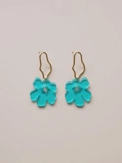 Gabi The Label Anemone Earrings - Aqua Blue