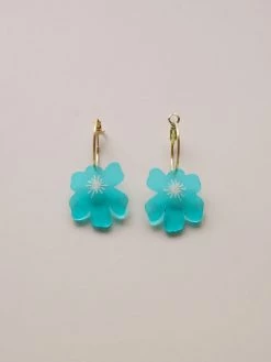 Gabi The Label Anemone Earrings - Aqua Blue