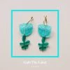Gabi The Label EARRINGS Tulip Dangles - Aqua Blue