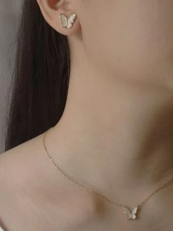 Gabi The Label BLUEBELL Butterfly Earstuds *Gold-plated S925 Earposts EARRINGS