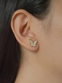Gabi The Label BLUEBELL Butterfly Earstuds *Gold-plated S925 Earposts EARRINGS