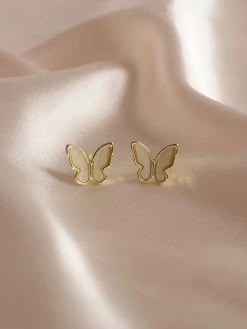 Gabi The Label BLUEBELL Butterfly Earstuds *Gold-plated S925 Earposts EARRINGS