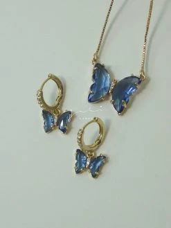 Gabi The Label [ Butterflies ] Butterfly Gift Set - Cornflower Blue