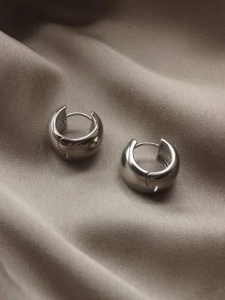 Gabi The Label [ Hoops ] Essential Bold Hoops - Silver *Platinum-plated