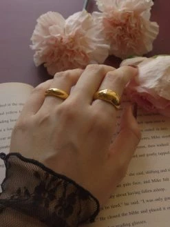 Gabi The Label The Bold Ring - Thick *18k Gold-plated