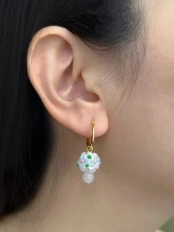 Gabi The Label Little Bouquet Hoop Earrings