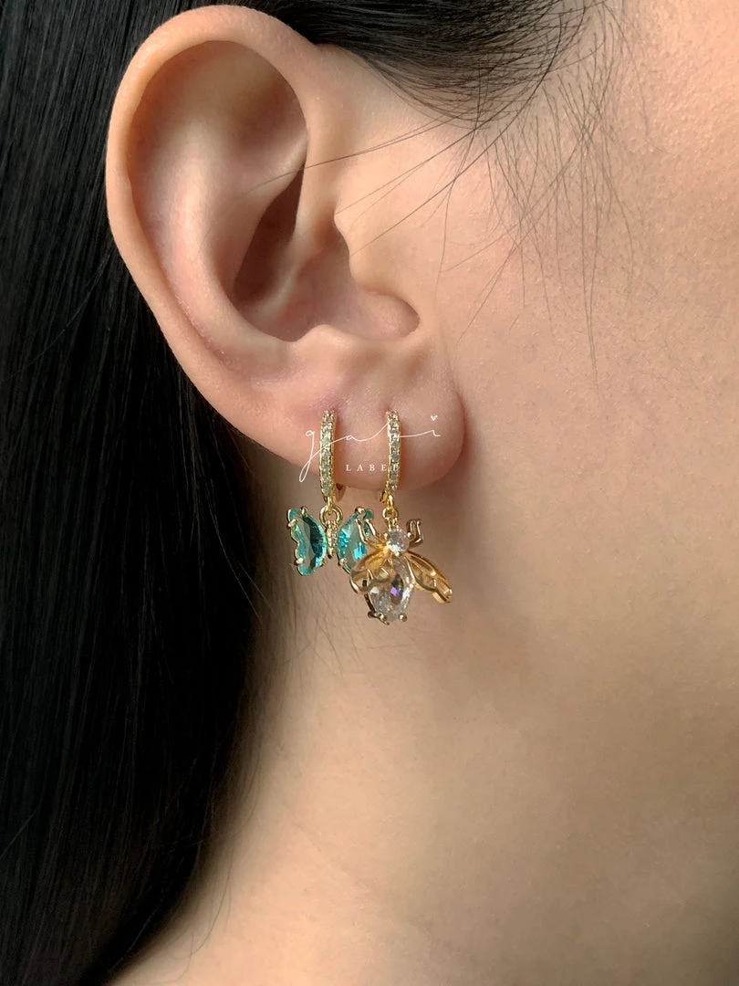 Gabi The Label Sparkle Bug Huggies *18K Gold-plated EARRINGS