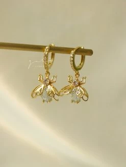Gabi The Label Sparkle Bug Huggies *18K Gold-plated EARRINGS