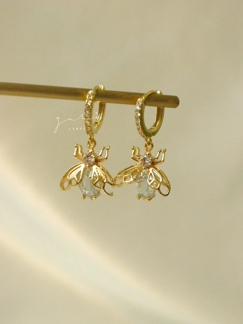 Gabi The Label Sparkle Bug Huggies *18K Gold-plated EARRINGS