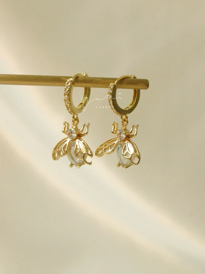 Gabi The Label Sparkle Bug Huggies *18K Gold-plated EARRINGS