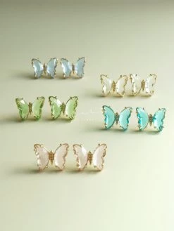 Gabi The Label Butterfly Earstuds - Aqua *S925 Earposts