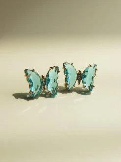 Gabi The Label Butterfly Earstuds - Aqua *S925 Earposts