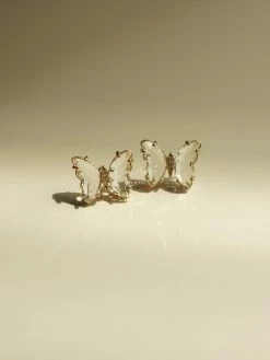Gabi The Label EARRINGS Butterfly Earstuds - Clear *S925 Earposts