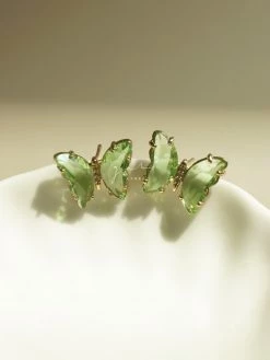 Gabi The Label Butterfly Earstuds - Mint Green *S925 Earposts EARRINGS